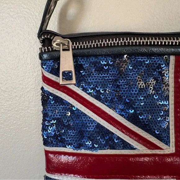 Pilot | Union Jack Sequin Clutch Bag - Picture 5 of 12